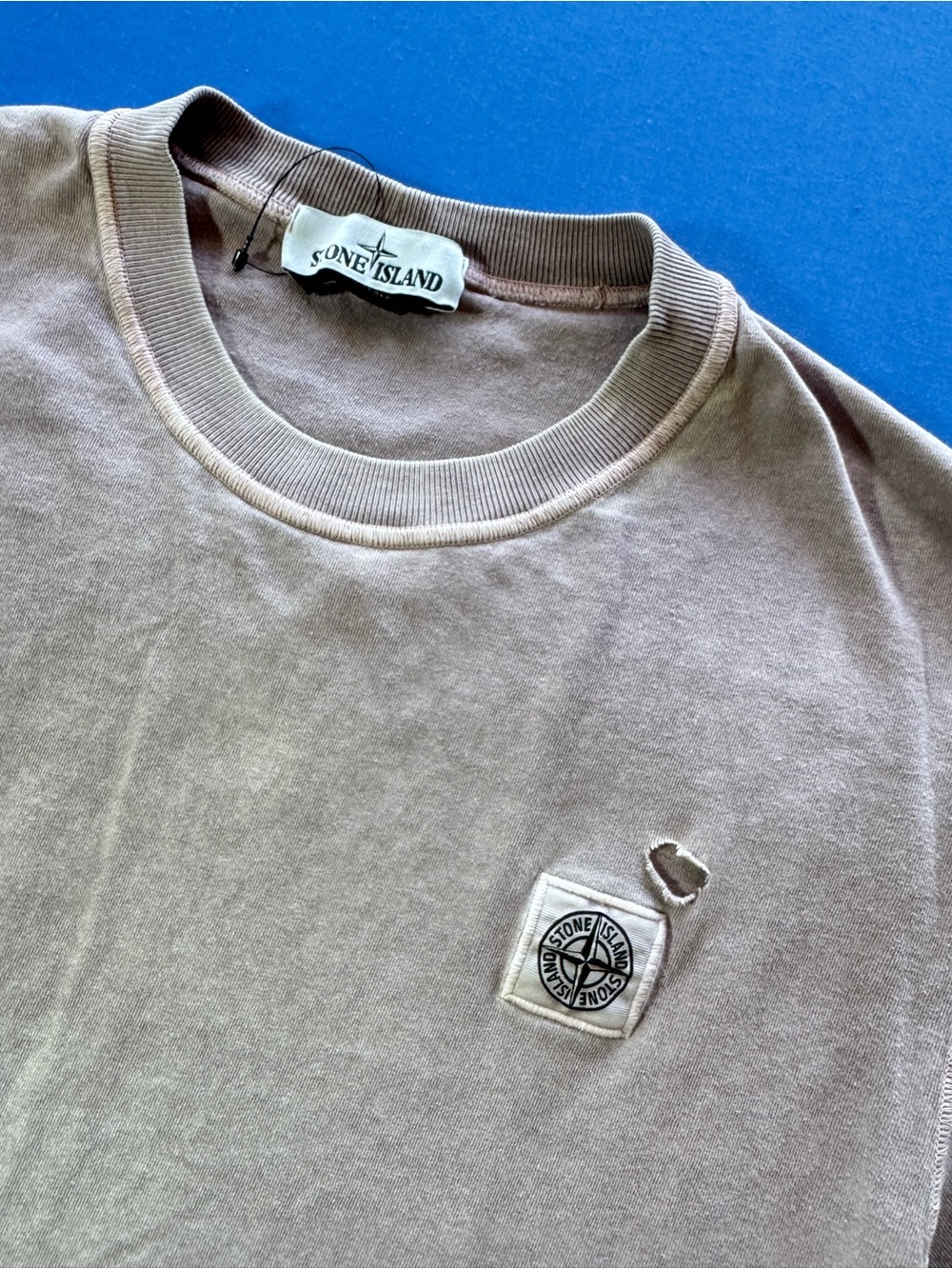 Stone Island Crewneck Sweatshirt in Dusty Mauve